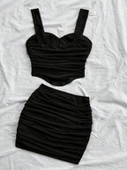 Fashion Solid Color Set - Black