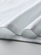 Men's Light Luxury T-Shirt, Exquisite Textured Print, Soft Skin-Friendly Short Sleeve Tee - White
