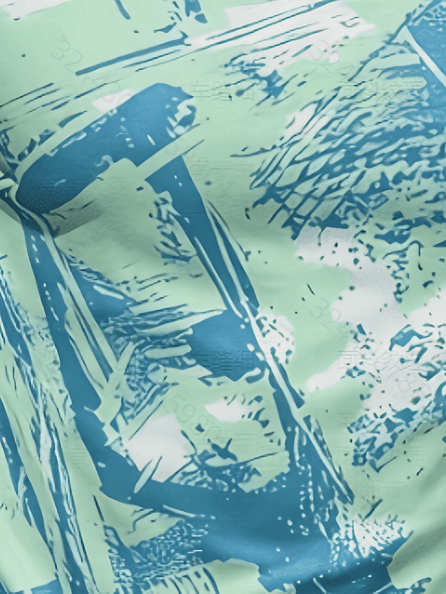 Men's Size-Coded Summer T-Shirts with Printed Design(Non-Textured), Ideal for Seaside Outdoor Sports Outfits - Style 10
