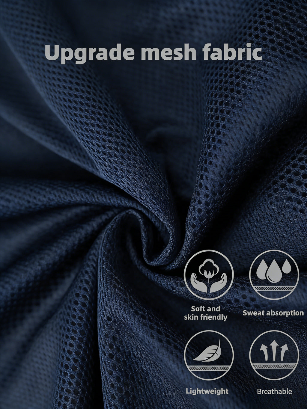 Men's T-shirt, Daily Wear, Casual, Sporty, Breathable and Comfortable, Trendy and Fun Printed Pattern, Classic European and American Minimalist Colors, Short-sleeved T-shirt with Large Apple LOGO Centered Print, Versatile Crew Neck Top for Office - Navy Color