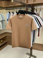 Kartmar CRRTMARO Summer New Round Neck Quick-Dry Short Sleeve T-Shirt Men'S Youth Loose Casual Short Sleeve Top Men'S Clothing SP - ginger-colored