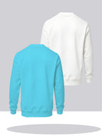 2pcs Men's Crew Neck Sweatshirt - Casual Printed Top, Outdoor Leisure Crew Neck Sweatshirt, Basic Versatile Style with Print - Mixed colors