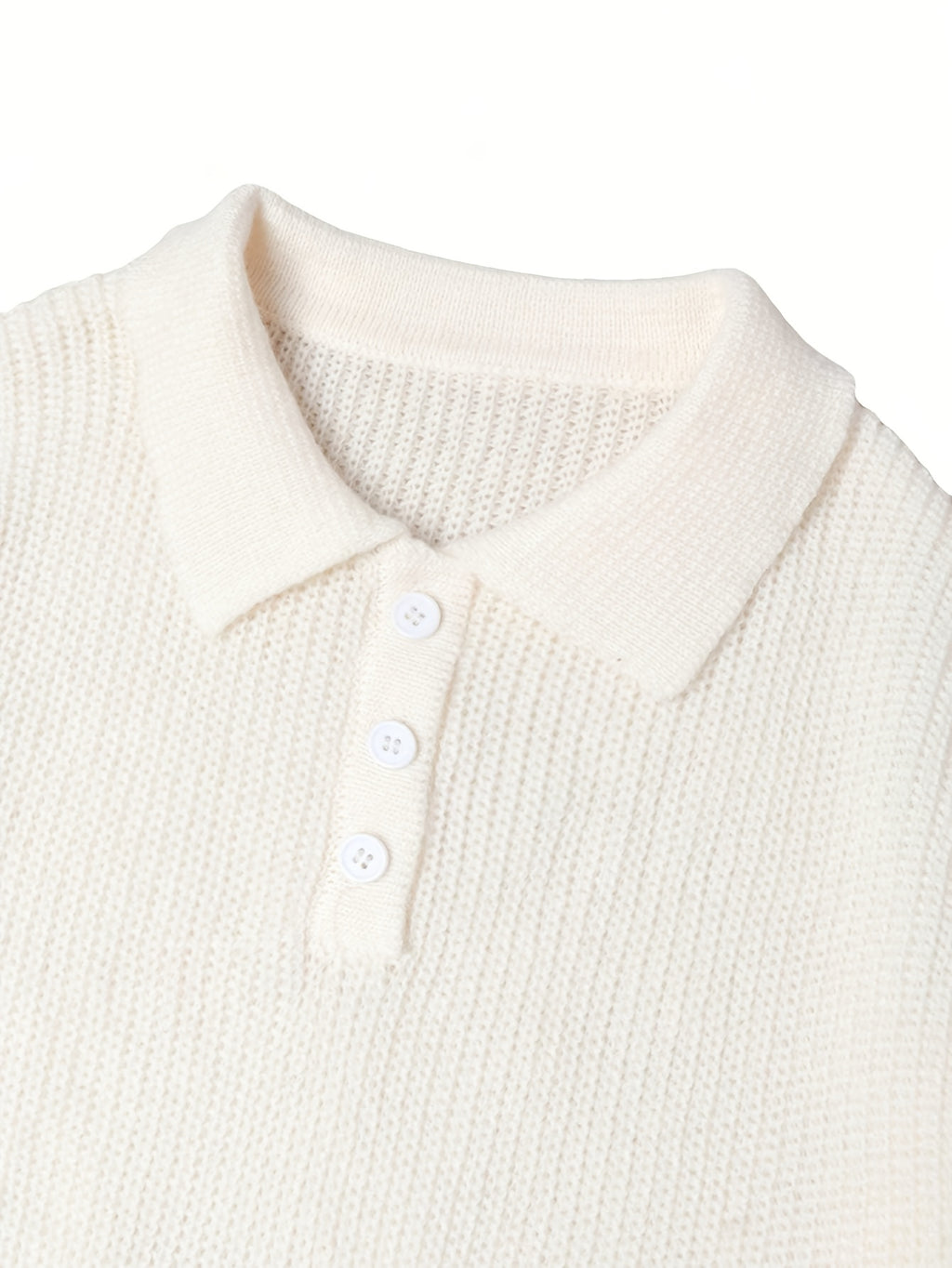 Autumn Wear Back to School Opening Clothes Autumn Winter Trendy Japanese Korean Easy Men'S Casual Loose Polo Neck Half-Button Pullover Long Sleeve Sweater - Apricot