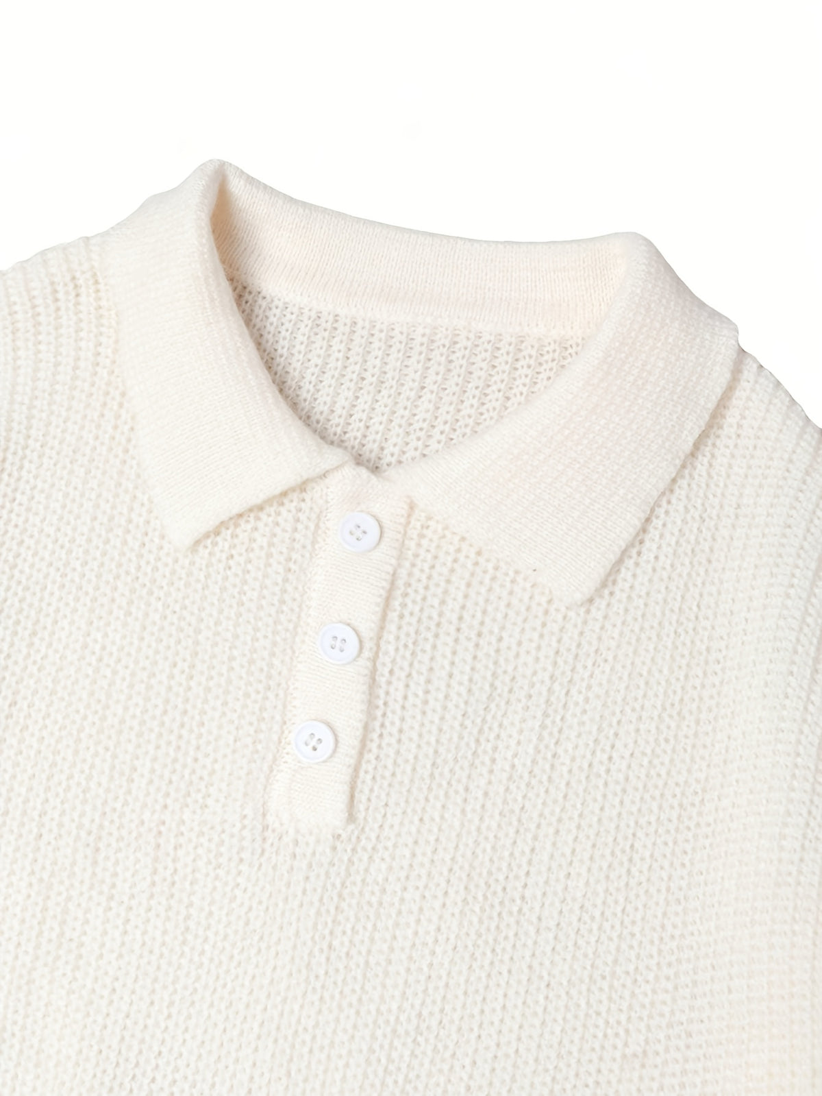 Autumn Wear Back to School Opening Clothes Autumn Winter Trendy Japanese Korean Easy Men'S Casual Loose Polo Neck Half-Button Pullover Long Sleeve Sweater - Apricot