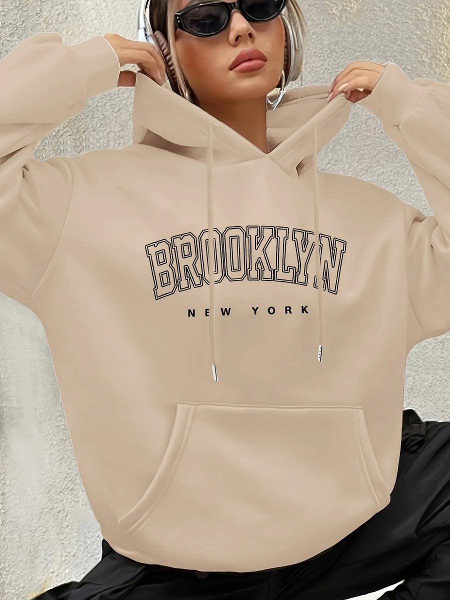 Women's Fashion Hoodie - Apricot