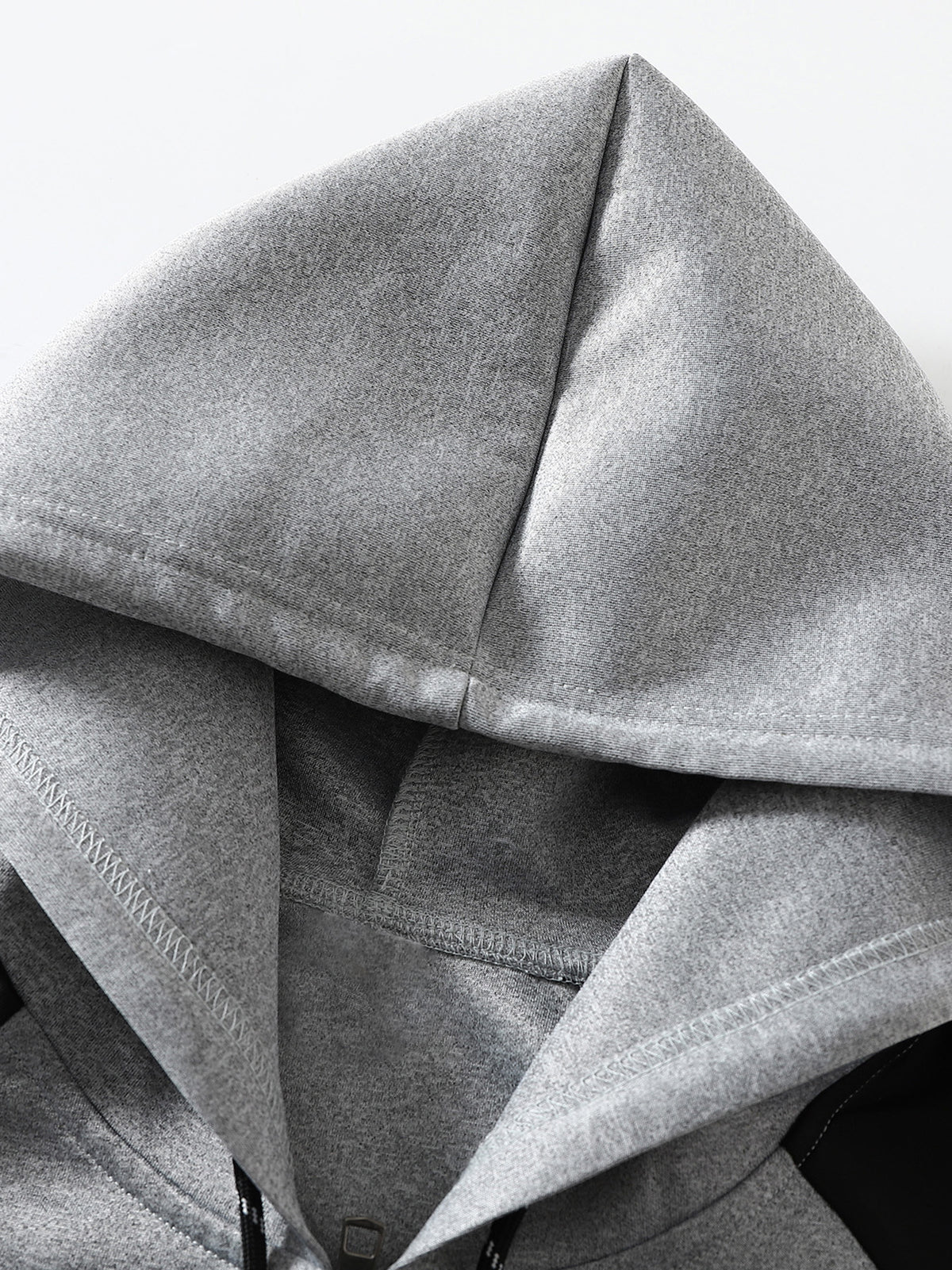 Men'S Trendy Spring Autumn Hooded Color-Block Jacket, Athletic Letter Print, Business Baseball Uniform Casual Hooded Jacket All-Match Top Two-Color Outerwear, Color-Block Jacket Shirt Hooded Coat - Light Grey