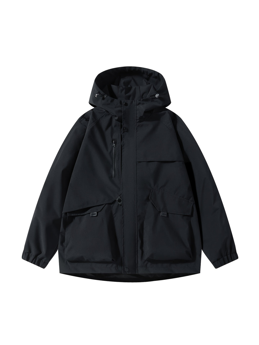 Men'S Lightweight Hooded Softshell Jacket - a Classic, Rugged, And Casual Full-Zip Coat with Multiple Pockets. Suitable for Hiking, Camping, Travel, And Daily Commuting; Ideal for Spring, Summer, And Autumn Wear. A Great Gift Choice for Men - Black