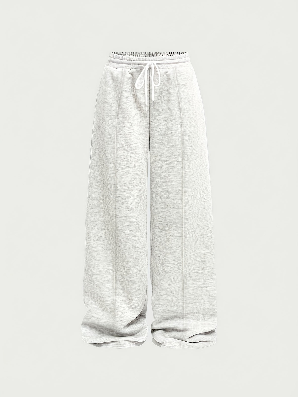 Casual Pants, Loose Wide-Leg Casual Pants, Elastic Waistband Athletic Pants, Warm Elastic Waistband Casual Pants for Women's Autumn/Winter Outerwear - No. 1 Gray