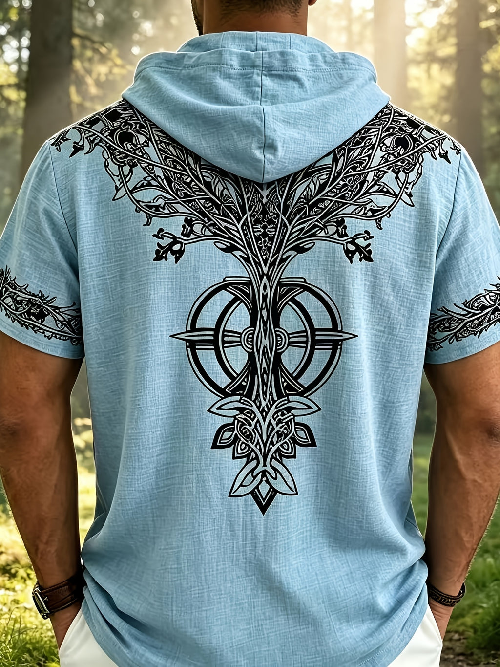 A Summer Essential with a Relaxed Fit, Versatile for Daily Wear, Suitable for Both Commuting and Casual Occasions - Light Blue
