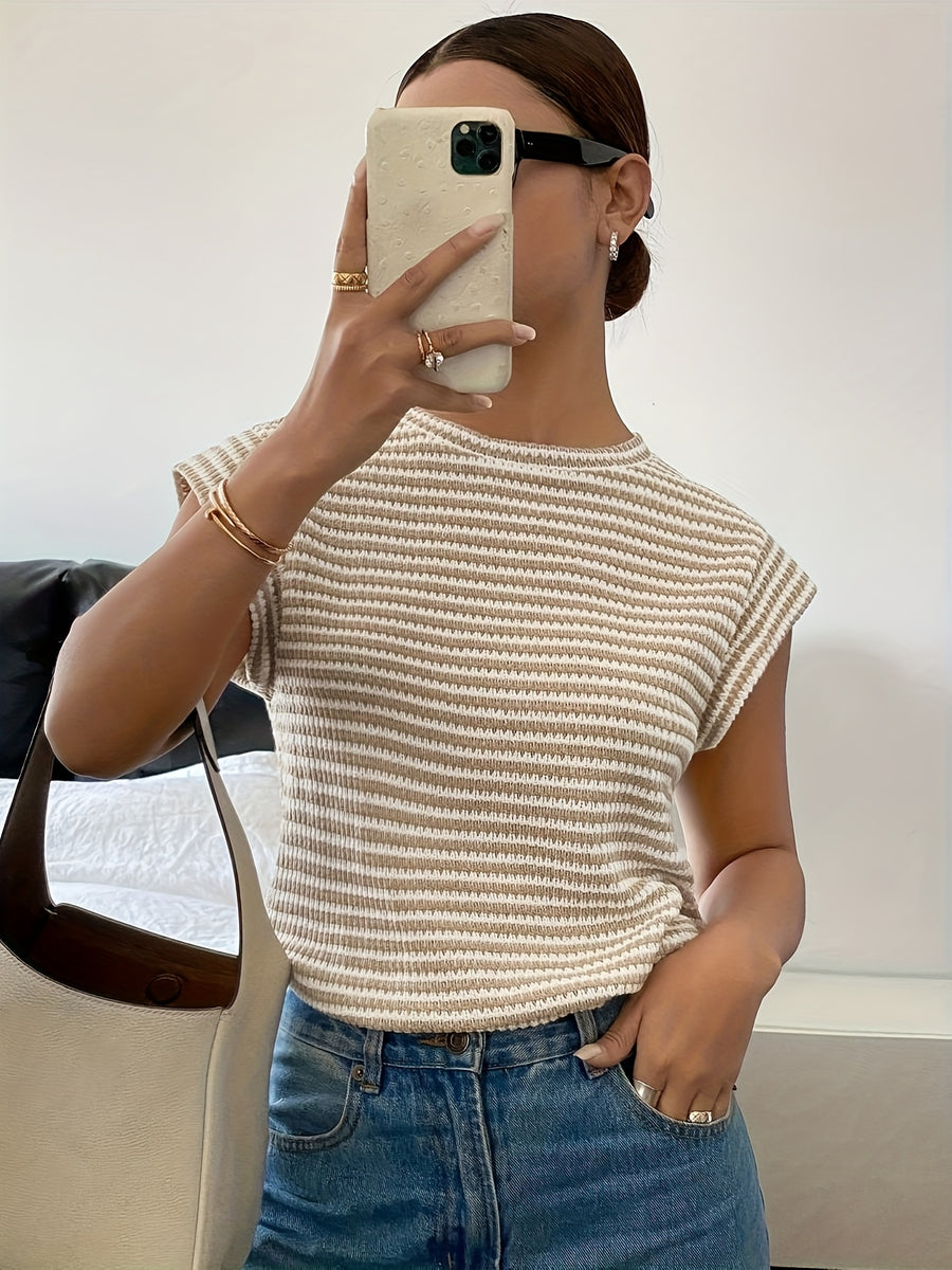 Fresh and Stylish Women's T-Shirt - Brown