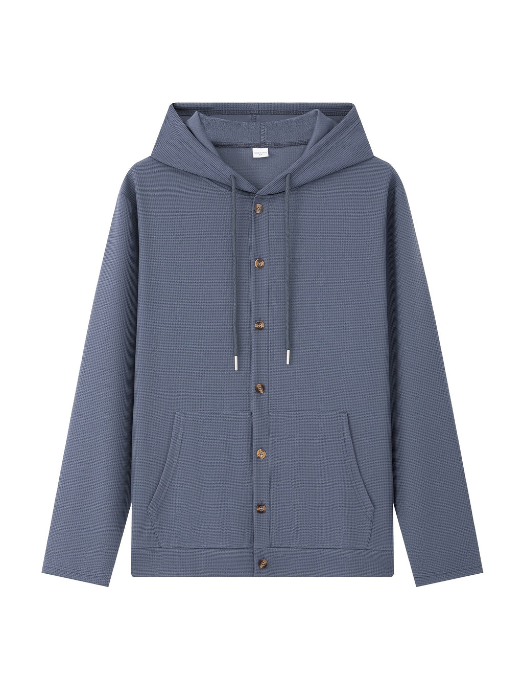 New Fall Winter Men'S Cardigan Hoodie - Button-Front Sporty Casual Sweatshirt, Soft And Comfortable, Versatile Streetwear Gentleman Top Winter Clothes for Men - Navy Color