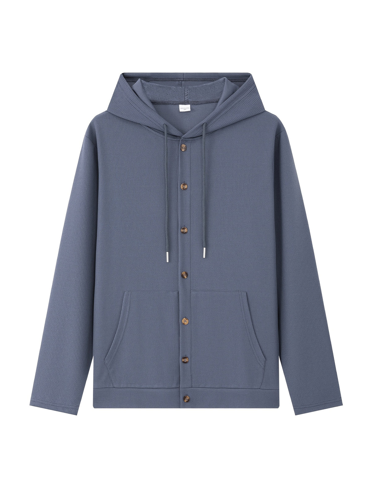 New Fall Winter Men'S Cardigan Hoodie - Button-Front Sporty Casual Sweatshirt, Soft And Comfortable, Versatile Streetwear Gentleman Top Winter Clothes for Men - Navy Color