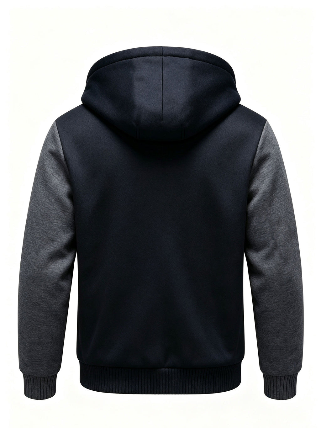 Men'S Thick Thermal Zip-Up Jacket Winter Heavyweight Fleece Hoodie Sport Casual Sherpa Lined Coat Winter Clothes for Men - Black Gray