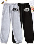 New York Street Style! The Urban Vibe Is on Full Display! Brooklyn-Inspired Joggers, a Fashionable And Versatile Essential to Unlock American Casual Style! Comfortable And Stylish, Featuring an Elastic Waistband And Cuffs - Mixed colors