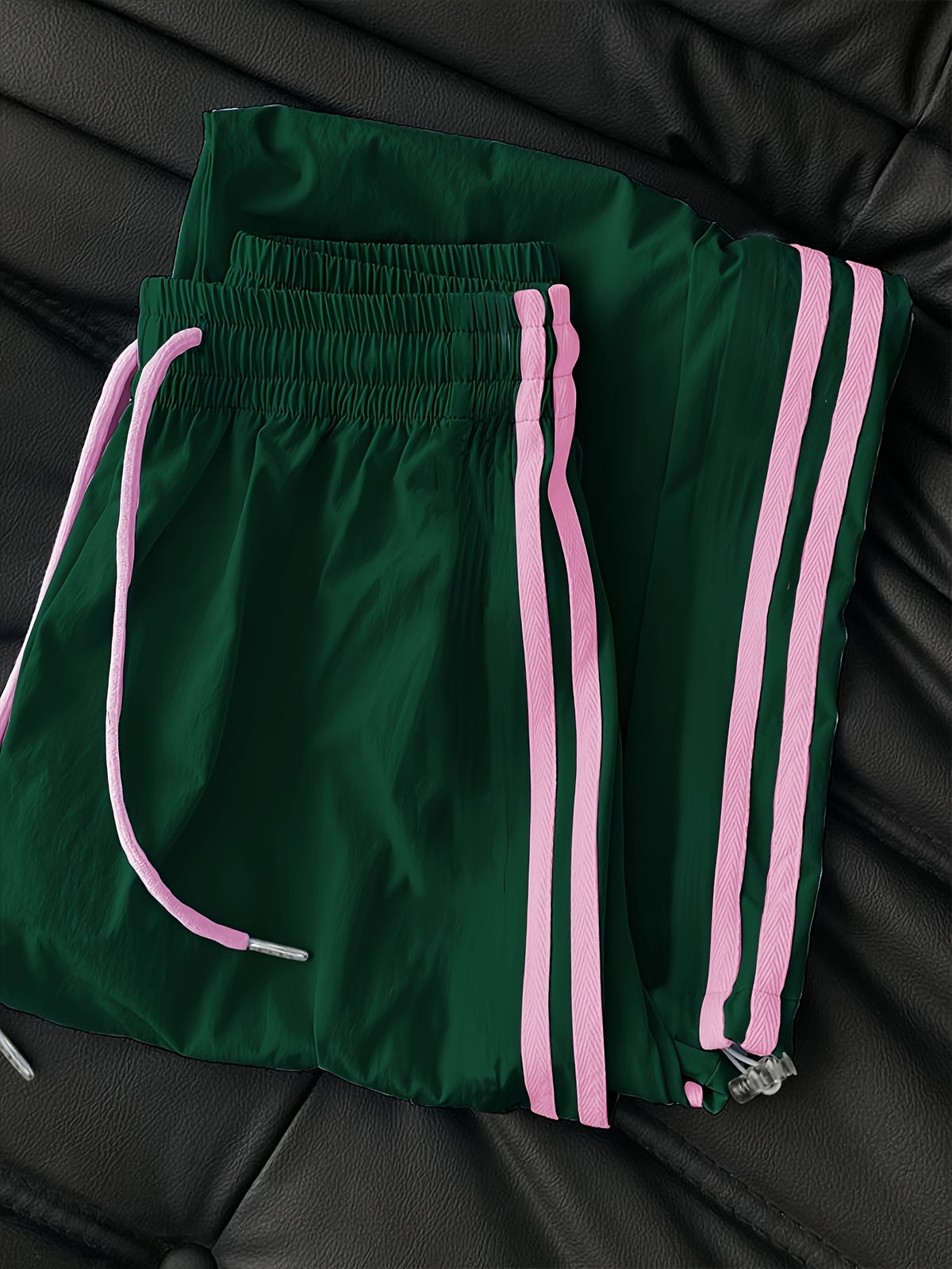 New High-Waisted Loose Ankle-Fit Quick-Dry Long Pants - Green