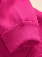 Men's New Trendy Spring/Autumn Hoodie, Casual Daily Comfortable Versatile Drawstring Hooded Sweatshirt, Creative Design, Printed, Front Kangaroo Pocket, Men's Top - Rose Red Color