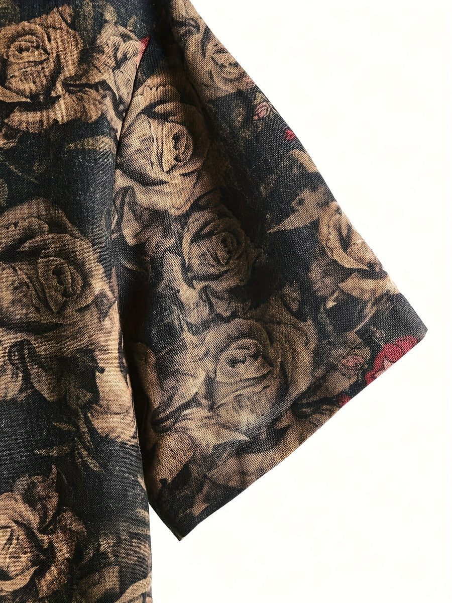 Men's Tropical Print Shirt - Multicolor
