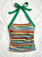 Women's Summer Black Semi-Sheer Sexy Ruched Camisole for Vacation and Dating - Mixed colors