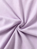 Artistic Smiling Face Pattern, Women'S Hot Outfit with Sexy Design And Buttons, Non-V-Neck Women'S T-Shirt, Suitable for All Four Seasons, Revealing Y20K/Casual/Sports/Commuting/Fashionable/Elegant, Comfortable And Breathable Gift - Light Purple