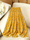 Women's Elegant Full-Length Maxi Dress - High-Waist -Length Dress with Non-Stretch Suitable for Weddings, Parties, | Machine Washable Floral Print Outfits | Spring Summer Fall Formal Wear - Mixed colors
