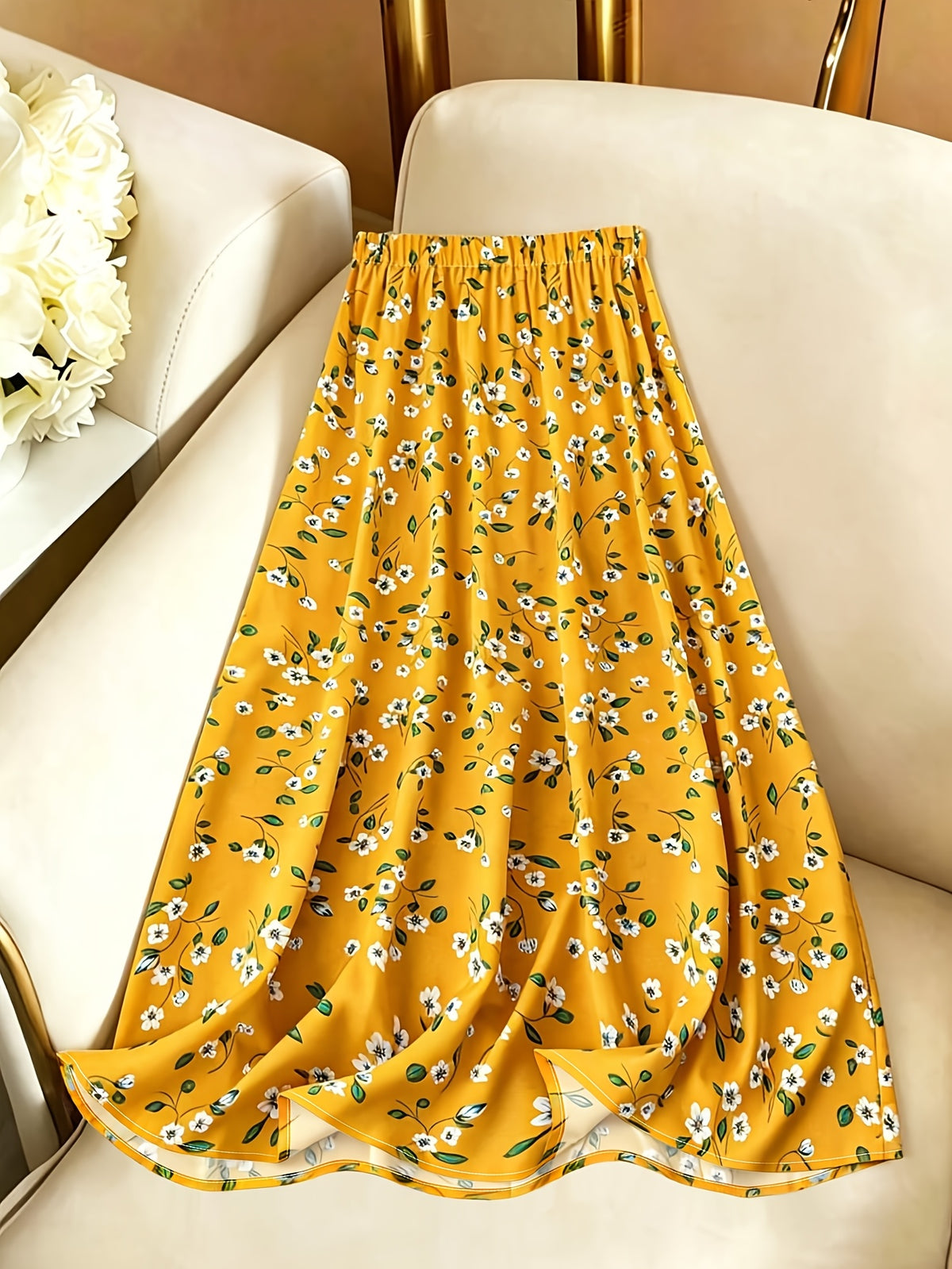 Women's Elegant Full-Length Maxi Dress - High-Waist -Length Dress with Non-Stretch Suitable for Weddings, Parties, | Machine Washable Floral Print Outfits | Spring Summer Fall Formal Wear - Mixed colors