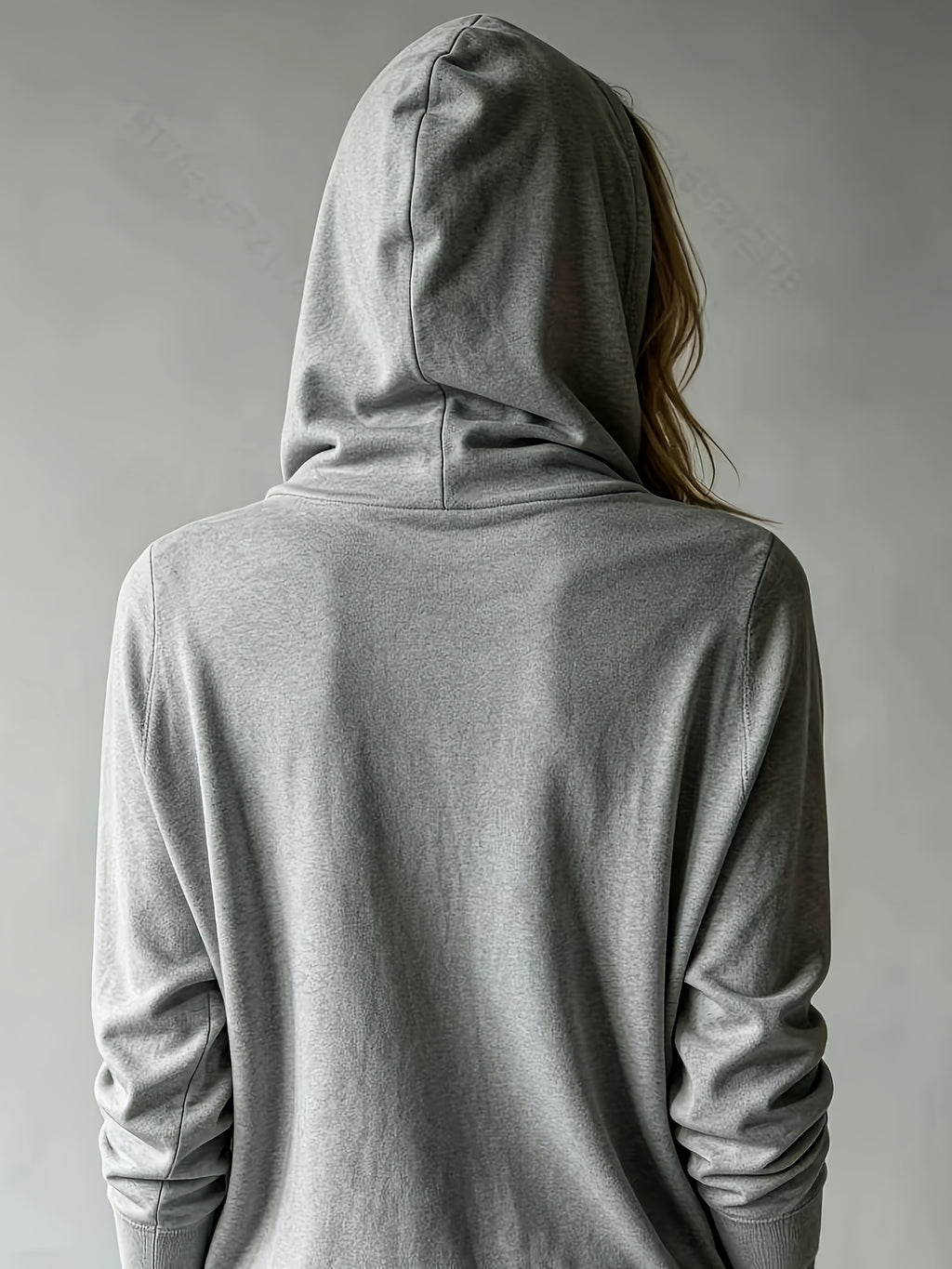 Women's Casual Hooded Cardigan, Button-Up Long Sleeve Top, Lightweight Loose Hooded Outerwear, Suitable for Daily/Commute/Vacation Multi-Scene Wear, Gavin - Grey
