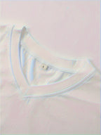 3-Pc Men'S V-Neck T-Shirts | Slim Fit | Suitable for Daily Wear, Parties, And Vacations - White