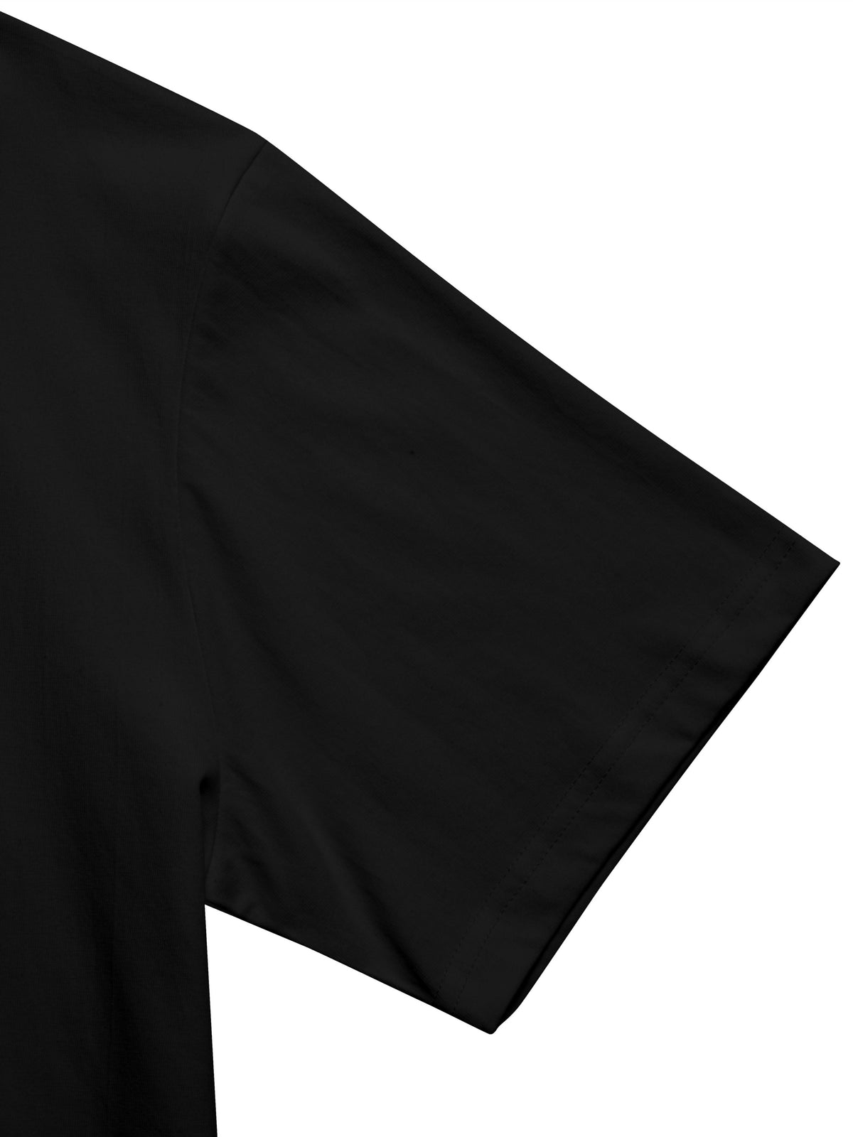 1%[Double-Sided Print]100% Men'S T-Shirt, Casual Versatile Base Layer, Comfortable Sports Top - Black