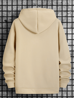 Versatile Hoodie for Weightlifting Enthusiasts, Casual and Comfortable Long-Sleeve Pullover, Suitable for Spring, Autumn, and Winter - Apricot