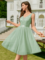 Elegant and Fashionable Dresses, Party Dresses, Hostess Performance Dresses, Bridesmaid Dresses, Prom Evening Gowns, Concert Performance Dresses, Back-to- Season Formal Wear - Light Green