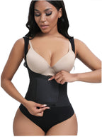 Cross-border European and American Shapewear, Tummy Control Corset, and S Waist Cincher, Body Shaping Bodysuit, Waist Trainer Belt - Black