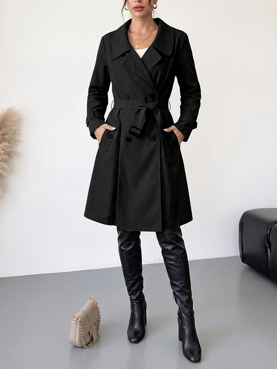 Women's Jacket with Elasticized Waist, Elasticized Cuffs, and Buttons - Black