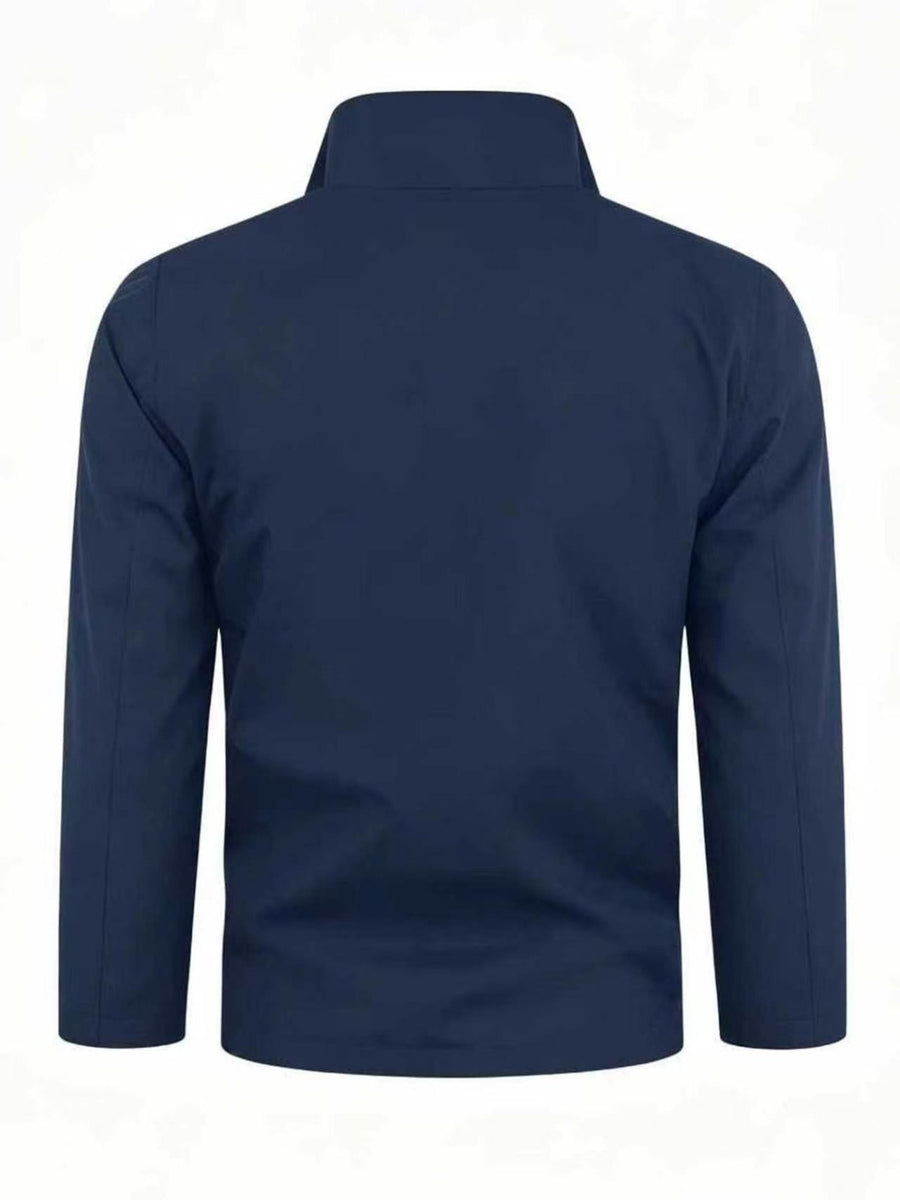 2026 New Men'S Sports Jacket, Outdoor Climbing High Quality Comfortable Ski Wear, Novel Pocket Spell Color More Practical Design, Fashion Elements Design, Suitable for Spring And Autumn Wear, Commuter Necessary Sports Coat - Navy Color