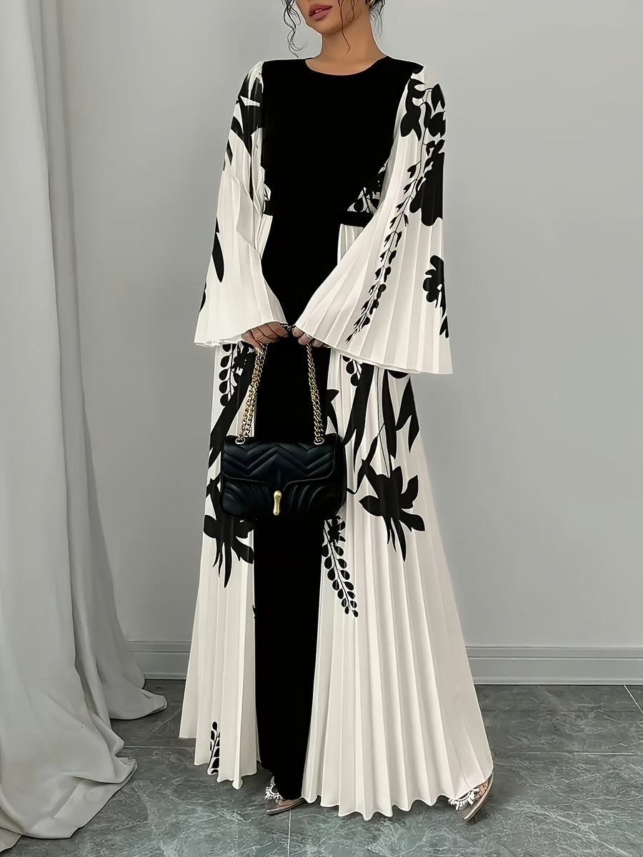 Elegant Special Fashion Women's Dress with Elegant Floral Print - Mixed colors
