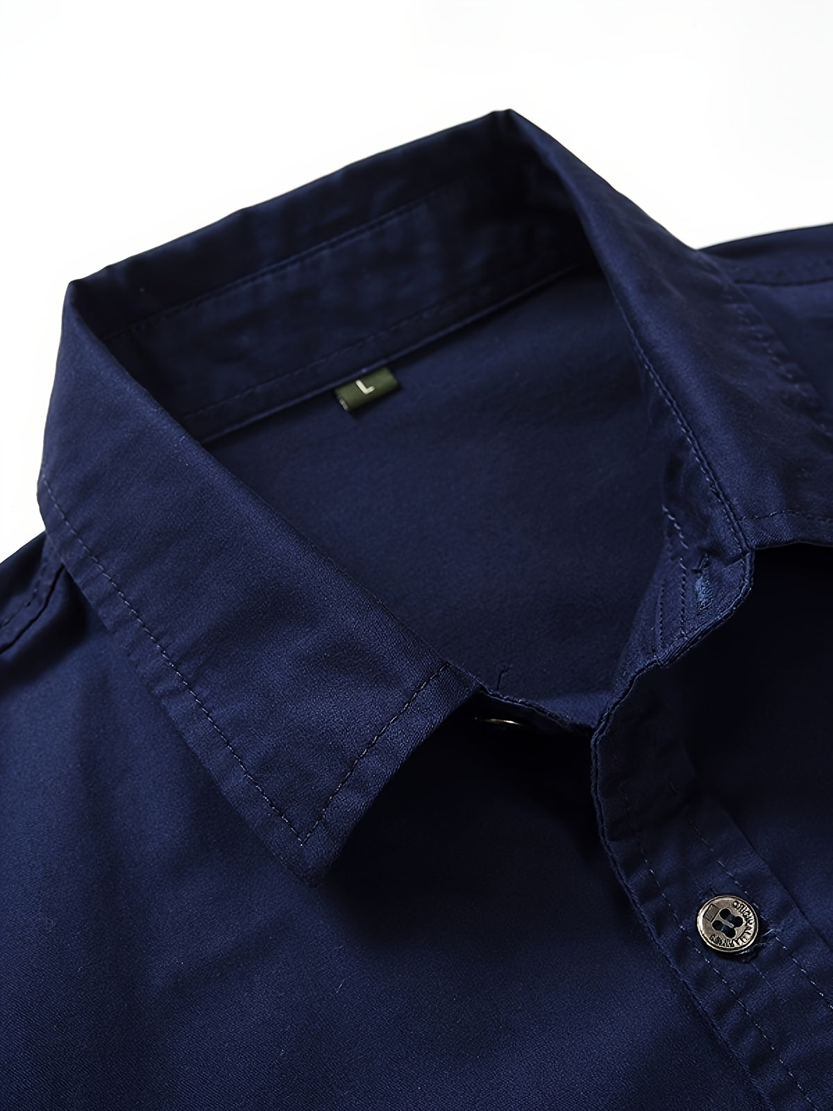 Men'S Long-Sleeved Shirt, Long-Sleeved Workwear, Casual Workwear, Twill Shirt, Top, Men'S Outdoor Plus Size Men'S Clothing, High-Density Twill Outdoor Shirt, Casual Workwear Top, Thin - Blue