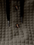 Men'S Fashion Hooded Sweatshirt, Autumn/Winter New Long Sleeve Half-Open Cardigan Top, Niche Small Checkered Jacquard Comfortable Warm Fabric, Solid Color Knit with Hood Craft Trendy Men'S Clothing, New Fabric Craft Design - Khaki