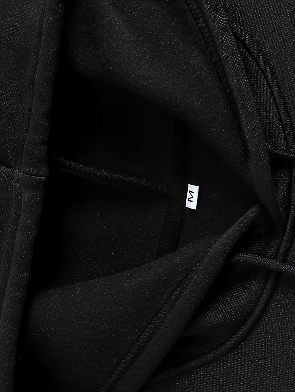 Men'S Autumn Winter Letter Print Hooded Sweatshirt, Versatile Sport Casual Loose Hoodie - Black