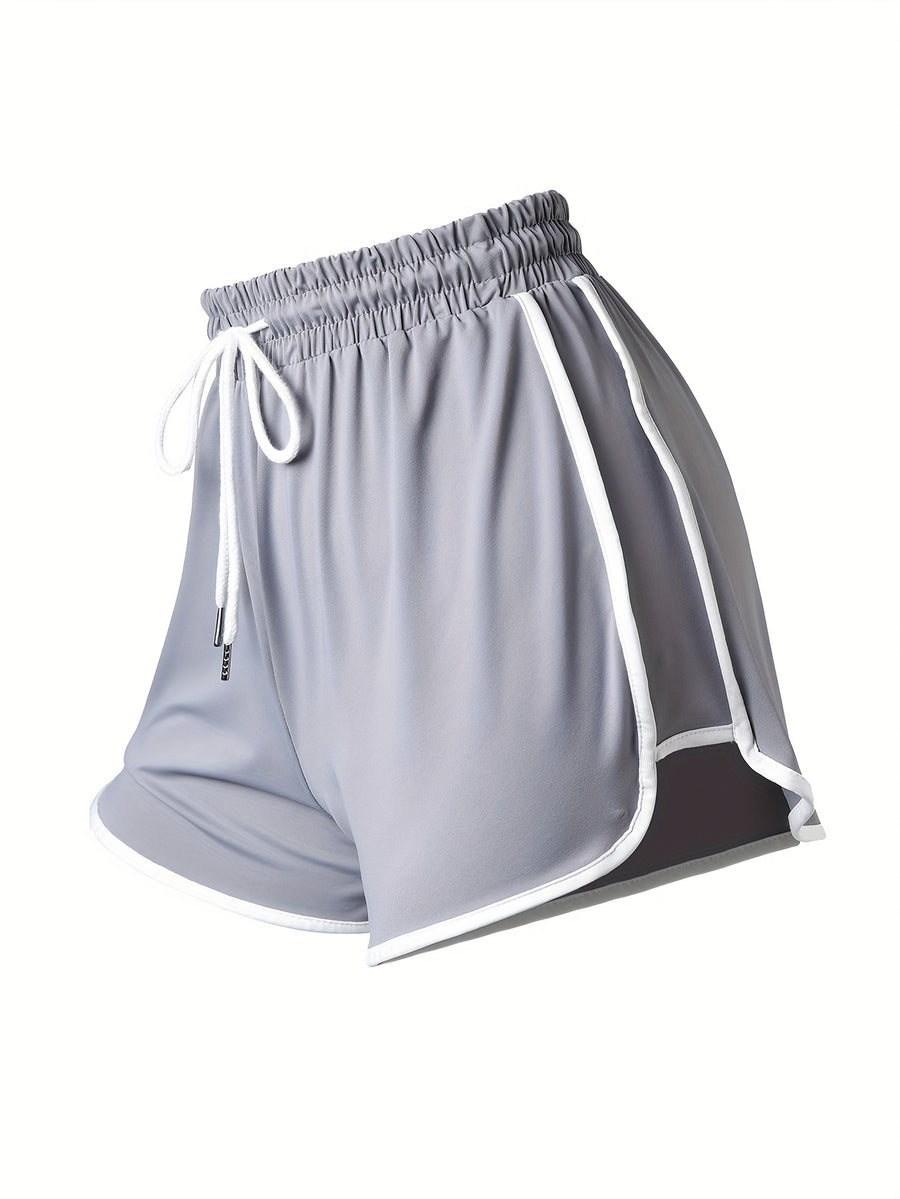 3pcs Women's High-Elasticity Jogger Shorts Suitable for Gym, Running & Casual Wear - Lightweight Drawstring Athletic Shorts, Solid Color, Machine Washable, Year-Round Workout & Leisure Wear - Mixed colors