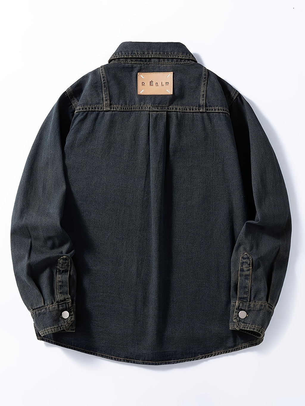 810# Men's Denim Shirt - Sea Blue