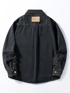 810# Men's Denim Shirt - Sea Blue