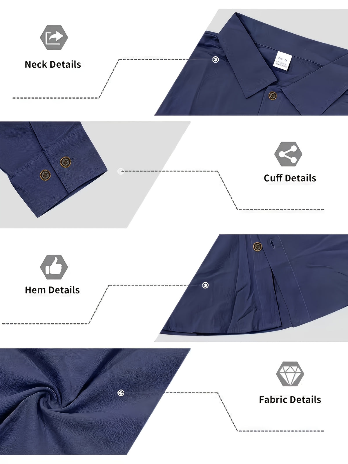 Spring/Autumn Men'S Henley Shirt Linen Long Sleeve, Comfortable And Breathable Fabric, Suitable for Daily Outings, Outdoor Sports, Travel, And Vacation, Lightweight And Breathable Regular Fit with Chest Pocket And Buttoned Cuffs, Ideal for Beach - Navy Color