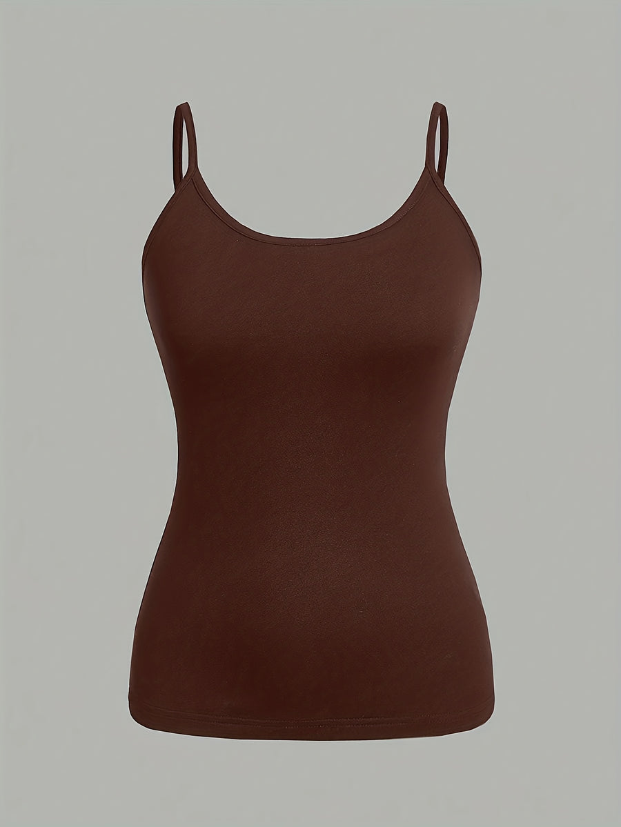 Fashion Women'S Camisole Vest Adjustable Buckle Style Women'S Clothing Sexy Lingerie 2pcs Set - Coffee+Pink