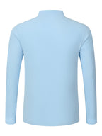 Men'S Fashion Autumn New Long Sleeve Shirt Loose Casual Solid Color Individualistic Shirt, New Season - Sky Blue