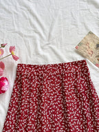 Item No.: ZD1127244 Spring/Summer Women's Simple, Fashionable, Casual, and Versatile Skirt - Brick Red