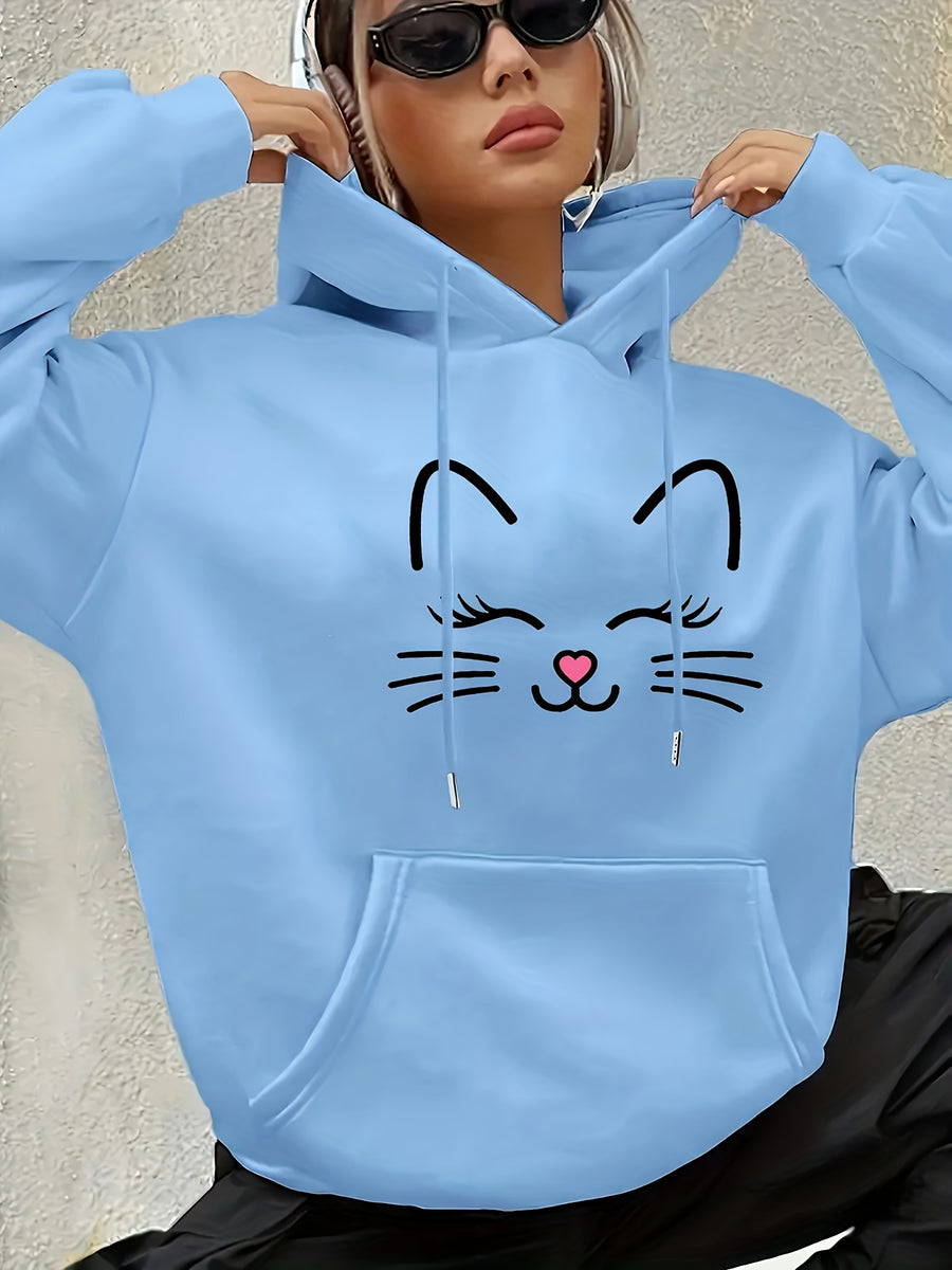 Women's Fashion Hoodie - Sky Blue