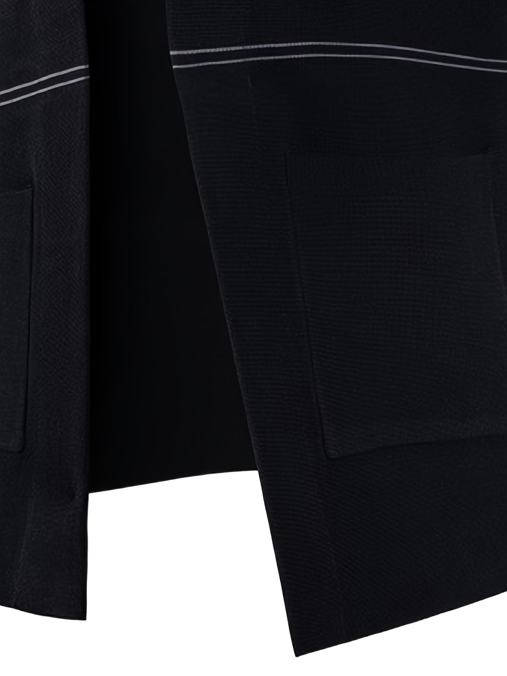 Solid Color Men'S Cardigan for Autumn And Winter, Featuring a V-Neck Design, Stylish Slim Fit, Versatile for Business And Casual Wear, Soft And Comfortable with a Three-Dimensional Shape, Long Sleeves, Pockets, And Warm Knitted Fabric - Black