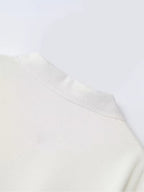 Men'S Waffle Texture Lapel Jacket - Minimalist Letter Print - Premium Texture And Layered Feel - Soft, Breathable, Comfortable, Versatile - Functional Pockets for Storage - Ideal for Business Commute, Casual Wear, And Travel - White