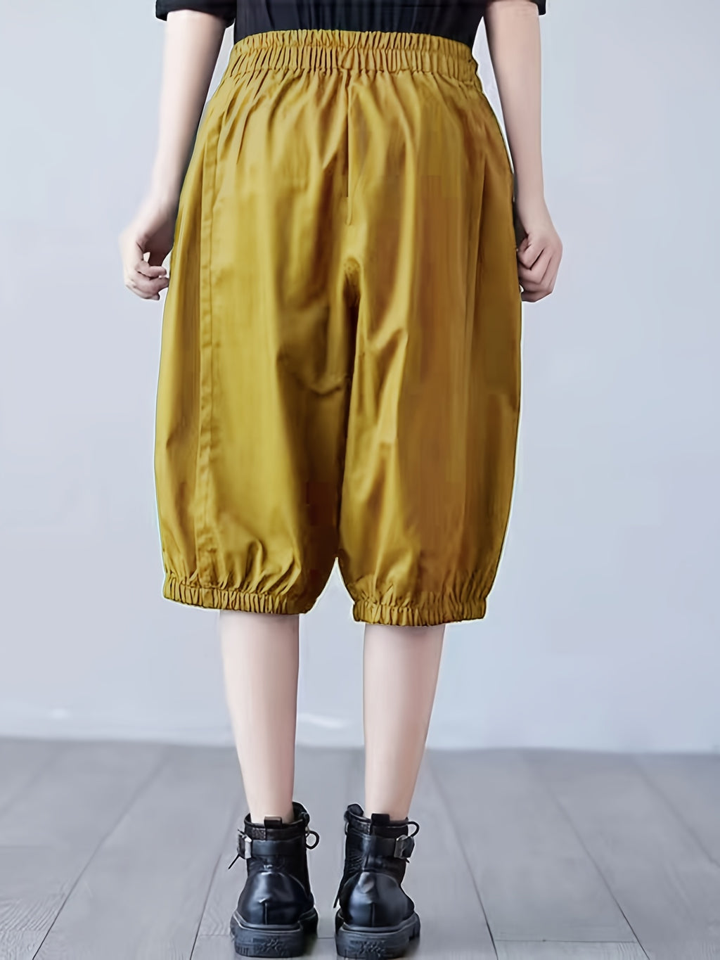 Women'S Loose-Fitting Harem Pants That Are Lightweight, Versatile, And Flattering, Perfect for a Stylish Look - Yellow