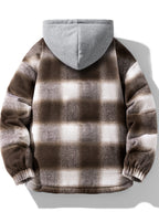 Winter Warm Mesh Padded Coat - Coffee Color