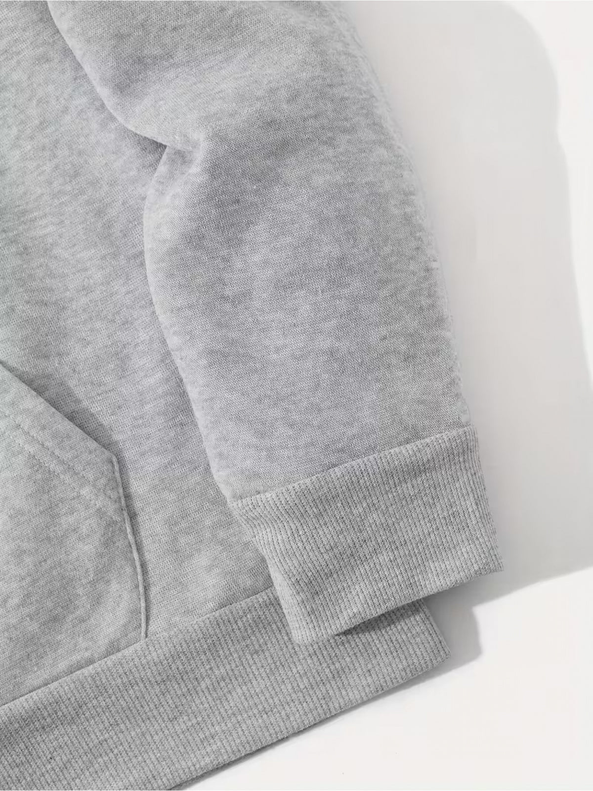 95% Polyester 5% Spandex, Men's Casual Pocket Zipper Drawstring Hooded Sweatshirt, Chest Placement Patch Embroidery, 240g Global All-Season Base Layer, Factory-Made for Men's Comfort, High Quality, High Fit Rate, Casual Sportswear - Light Grey